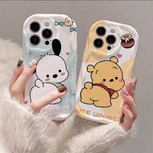 Pooh Bear Pacha Dog Suitable for Opporeno10 Phone Case New Arrival Reno9 All-Inclusive Lens Opporeno7se Womens Cartoon Reno6/5/4/3 Cute Soft Shell Pro Protective Case Fashion