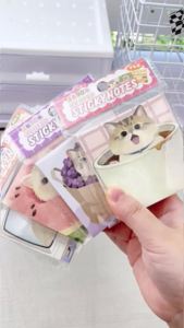 TIANZI 90 Sheets Daily Do It Check List Memo Pad Scrapbooking Cat Cartoon Message Paper Kawaii Cute Sticky Notes School Supplies