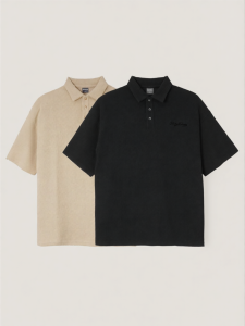 BODYDREAM | Vintage Collar Short Sleeve Loose Fit Summer Tshirt