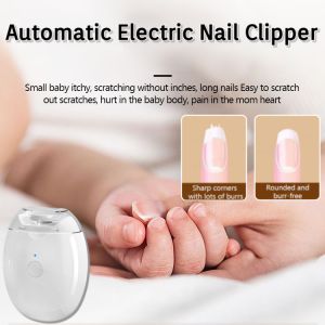 [A Must-have For Families With Babies And Elderly People] Electric Nail Grinder Automatic Safe Anti-splash Rechargeable Nail Trimmer Baby Adult Nail Cutter
