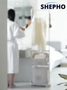 2/3/4 Tier Laundry Basket Multipurpose Plastic Bathroom Storage Dirty Bakul Baju Trolley Rack With Wheel