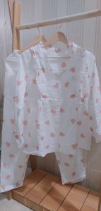 (Ảnh Thật) Bộ Đồ Bầu Và Sau Sinh Cổ Tim Azuno AZ12 Chất Liệu Xô Nhật Có Thiết Kế Khe Mở Cho Con Bú - Tặng đai gen bụng