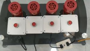 Bộ báo cháy tổ liên gia còi báo cháy tổ liên gia xa 100-200m HÀNG CHÍNH HÃNG CÔNG TY BẢO HÀNH 12 THÁNG có timer bảo vệ còi tăng tuổi thọ cho còi