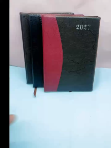 (On Hand)25k 2027 Two-Color Stitching Agenda Diary Hardcover Date/Journal Hardcover Date This Month Diary Planner