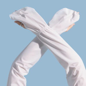 miiow | MiiOW Ice Silk Arm Covers Womens Lightweight Summer UV Protection Driving Essential Breathable Sleeveless Pure Color Design