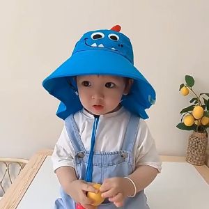 Infant Toddler Breathable Bucket Hat UV Protection Children Sun Hat with Mesh Adjustable Chin Strap