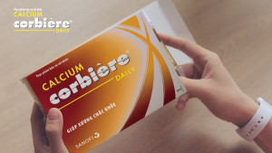 CORBIERE CALCIUM PLUS - Canxi ống giúp bổ sung canxi hữu cơ vitamin D3 vitamin K2 cho thể.