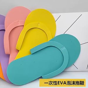 Disposable Slipper Portable Travel Foam Shoe Eva Sandal Beach Spa Flip Flop Hotel Nail Salon Slide Pedicure Light Tool
