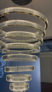 Modern home decoration crystal chandelier stair Pendant lamp living room Pendant lights interior lighting