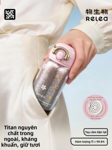 Relea | Cốc Giữ Nhiệt Titanium Thuần Khiên Di Động