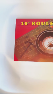 Roulette Game Set -10 inch Russian roulette board game set with roulette and chips party entertainm