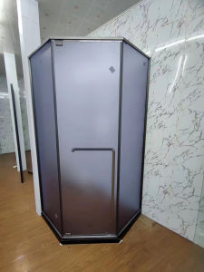 Gray Black Tea Sand Oil Film Bathroom Glass Sticker Semi-Transparent Shower Room Explosion-Proof Film Home Decoration Film Privacy Screen