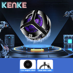 KENKE พัดลมโทรศัพท์เซลล์แม่เหล็ก พัดลมทำความเย็น RGB และตัวแผ่รังสี พื้นที่ระบายความร้อนมาก สำหรับโทรศัพท์ / แท็บเล็ต / iPad