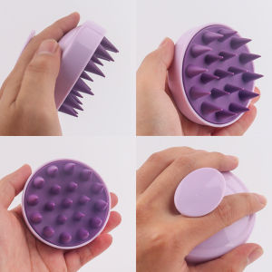1/2Pcs Hair Washing Comb with Handle Soft Rubber Hair Washing Massage Comb Hair Catcher Scalp Hair Washing Brush