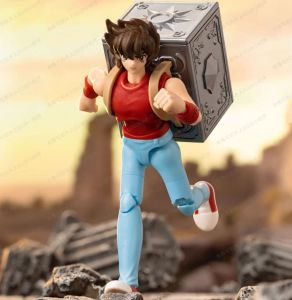 [12cm] BLOKEES SAINT SEIYA Galaxy Version Pegasus Seiya Golden Saint Building Blocks Movable Toys