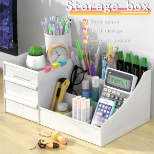 Plastic Drawer Makeup Storage Box Dormitory Finishing Shelf Cosmetics Skin Care Dressing Table Desktop Stationery Box