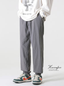 Quần Dài Ống Rộng Phong Cách Mỹ Rộng Rãi Cho Nam Mùa Xuân Thu Quần Dài Thường Ngày Cho Thanh Thiếu Niên Quần Dài Thoải Mái