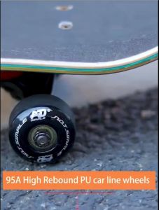 ล้อสเกตบอร์ด Abec-7 608zz carbon steel bearing 90A pu wheels 52 32 mm ล้อสเก็ตบอร์ดคุณภาพดีพร้อมลูกปืนAbec7 มีร่องที่ล้อสําหรับเบรคและยึดเกาะ