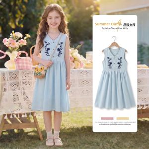 ZIRUIBABA | Summer Light Vest Style Girls Dress