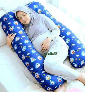 BANTAL HAMIL .UKURAN 115X75 CM.BANTAL+SARUNG.ISIAN SILIKON.SARUNG BISA DILEPAS