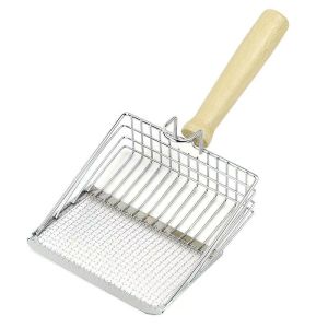 2 in 1 Stainless Steel Cat Litter Scoop Durable Mesh Kitten Litter Cleaner Pet Cleaning Tools with Hanging Hole Cat Accessories