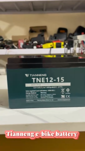 12v 15ah High Quality Ebike Battery Tianneng Brand / Deep Cycle / AGM GEL battery /Maintenance Free/ Romai/ Nwow