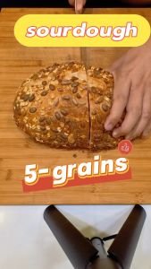 Sourdough Bread made from vegetables and fruits (unsliced)