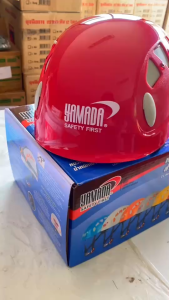 หมวกเซฟตี้ หมวกกันกระแทกสำหรับงานบนที่สูง ABS (สีแดง)