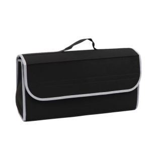 Soft Felt Material Foldable Car Boot Storage Container Large Capacity Storage Bag With Hand Strap Wear Resistant Auto Organizer