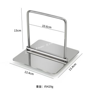 Creative Stainless Steel Square Tissue Holder Restaurant Hotel Countertop Simple European Style Press Paper Towel Stand