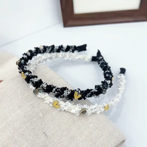 Bando Fashion Lilit Bandana Premium Vintage Korean HeadBand Bando Wanita Import Korea Aksesoris Wanita Fashion Wanita Kain Kombanasi Manik Gaya Sederhana Modis