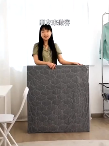 Hakimi Portable folding bed thickened iron metal bed frame 75/100/120 heavy-duty bed frame 【SG】