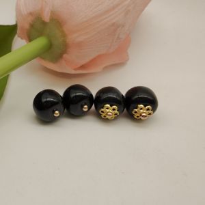 Nút Hình Quả Táo Thủy Tinh Màu Đen Nút Trang Phục Biểu Diễn Nút Truyền Thống Trung Quốc Nút Quần Áo Nút Trang Trí Nút Trang Phục
