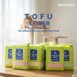 NottiBee Premium 1.5mm Ultra Fine Tofu Cat Litter 7L SUPERIOR ODOR CONTROL / FAST CLUMPING / HIGH ABSORPTIO