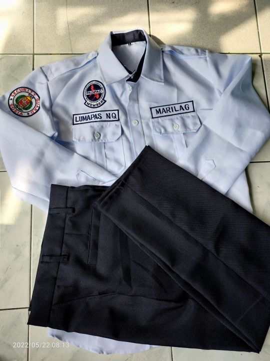 SECURITY GUARD UNIFORM SET WITH COMPLETE PATCHES