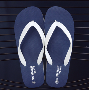 Mens Summer 2024 Trendy Casual Anti-slip Wear-resistant Thick Bottom Sandals Beach Slippers Rubber Flat Heel Solid Color