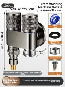 Automatic Shut-off Dual Outlet Water Valve