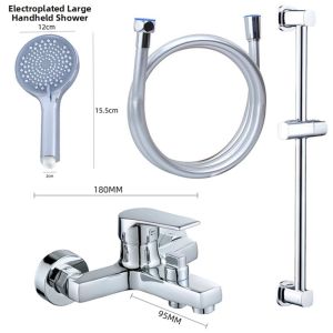 Brass Mixing Valve Shower Faucet Hot & Cold Switch Bath Tub Valve