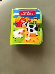 Montessori Busy Book Baby Early Education Book Farm Animal Scene Storytelling Activity Toy Fine Quiet Book for Toddlers