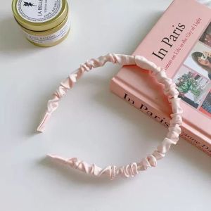 Bando Scrunchie Satin Korea Serut /Headband Bandana Polos Wanita Bando Kain