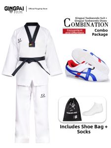GINGPAI | Đồng Phục Taekwondo Chuyên Nghiệp Cotton Tay Dài