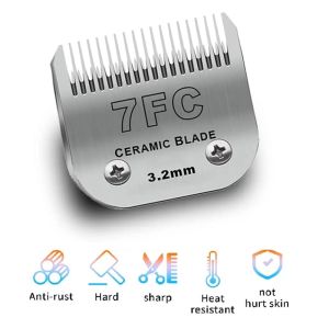 7FC/5FC/10/15/30/40/3-3/4FC Replacement Ceramic Blade For Andis AGCBDCBGCMBG /Oster A5Classic 76/Wahl KM Dog Pet Clippers