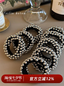 Elegant Simple Pearl Hair Ties for Women New 2025 Ball Pearl Hair Bands Hair Elastics Hair Rings Korean Style Fashion Accessories