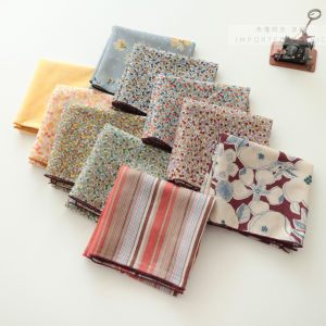 Khăn Choàng Cotton in Họa Tiết Thời Trang Đa Năng Phụ Kiện Tóc Chất Liệu Vải Cotton Dây Quấn Cổ Vật Dụng Thủ Công DIY