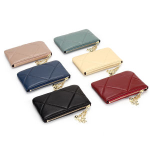 Smart King New Lambskin Coin Purse Women Short Zipper Mini Wallet New Genuine Sheepskin Leather Korean Card Holder Thin Purses