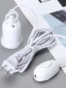 E27 ขั้วหลอดไฟ สวิตซ์เเยกอิสระ ชุดขั้วหลอดไฟ พร้อมสาย ห่วง สาย เลือก 10M+20W LED
