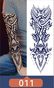 Waterproof Long-Lasting Mens Large Flower Arm Tattoo Stickers Non-Glare Realistic Body Art Decals Premium Feel