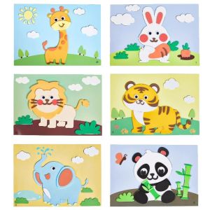 Kids 3D Stickers Kindergarten Stickers Handmade DIY Material Kit Creative Art Stickers Toys