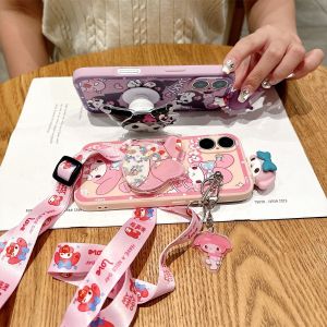 Cartoon Meilidi Phone Case with Stand Compatible with Huawei Nova13 12 11se New Model 6pro Kuroko Holder Nova10/8/9/7 Full Cover Anti-Fall 5IN1 Protection