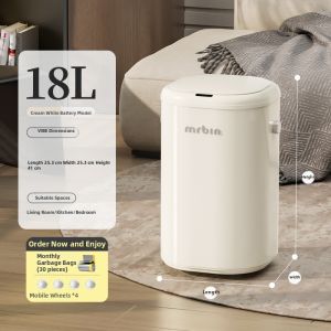 MR.Bin | Smart Induction Trash Can With Lid High Beauty Luxury